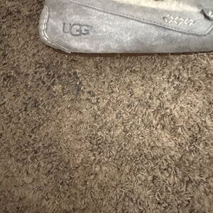 UGG Light Gray Suede Loafers
